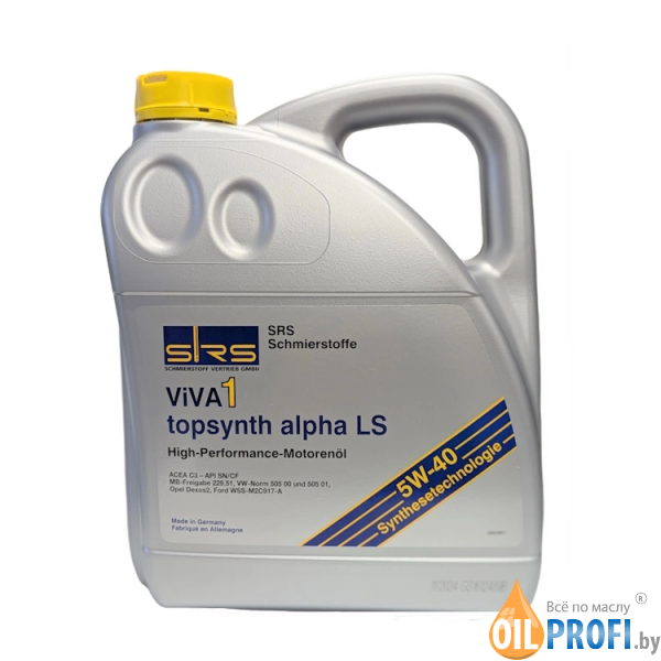 SRS Viva 1 topsynth alpha LS 5W-40 4л