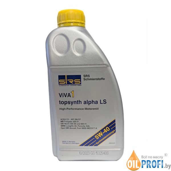SRS Viva 1 topsynth alpha LS 5W-40 1л