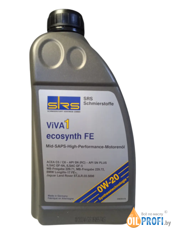 SRS Viva 1 ecosynth FE 0W-20 1л