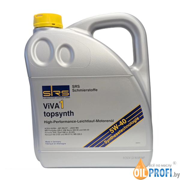SRS Viva 1 topsynth 5W-40 4л
