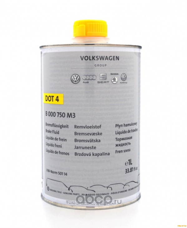Жидкость тормозная VAG B000750M3 DOT-4 1л