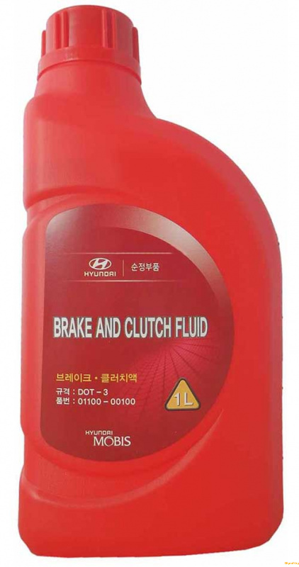 Томозная жидкость Hyundai Brake Fluid DOT-3, 1л