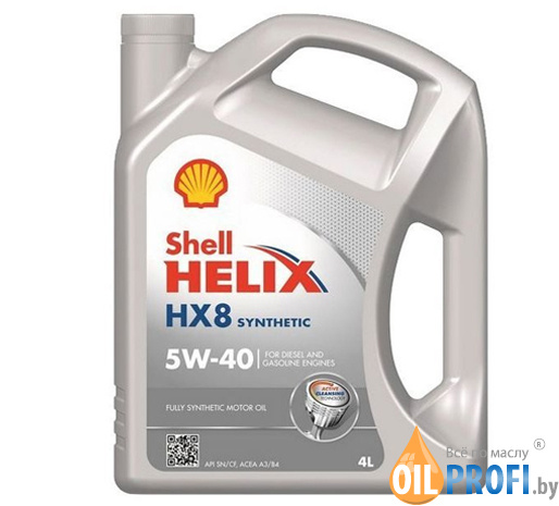 Shell Helix HX8 Synthetic 5W40 4л